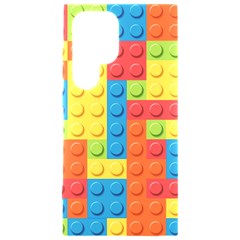 Lego Bricks, Colorful Dots Background Samsung Galaxy S24 Ultra 6 9 Inch Black Tpu Uv Case by kyorashop23