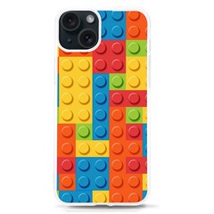 Lego Bricks, Colorful Dots Background Iphone 15 Tpu Uv Print Case by kyorashop23