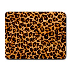 Leopard Skin Texture Macro, Brown Small Mousepad by kyorashop23