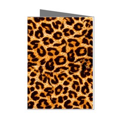 Leopard Skin Texture Macro, Brown Mini Greeting Cards (pkg Of 8)