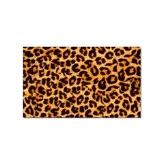 Leopard Skin Texture Macro, Brown Sticker Rectangular (100 Pack) by kyorashop23