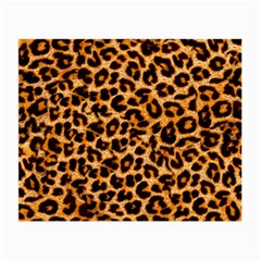 Leopard Skin Texture Macro, Brown Small Glasses Cloth by kyorashop23