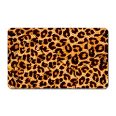 Leopard Skin Texture Macro, Brown Magnet (rectangular) by kyorashop23