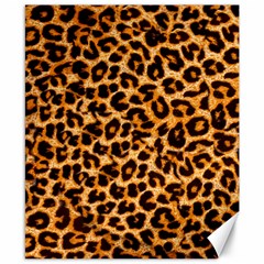 Leopard Skin Texture Macro, Brown Canvas 8  X 10  by kyorashop23