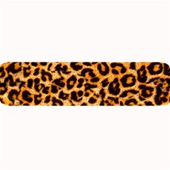 Leopard Skin Texture Macro, Brown Large Bar Mat by kyorashop23