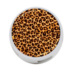 Leopard Skin Texture Macro, Brown 4-port Usb Hub (one Side) by kyorashop23