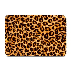 Leopard Skin Texture Macro, Brown Plate Mats by kyorashop23