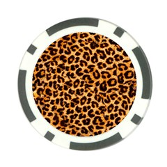 Leopard Skin Texture Macro, Brown Poker Chip Card Guard (10 Pack) by kyorashop23