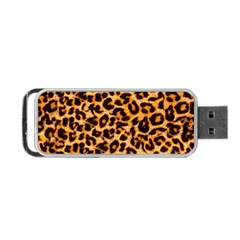 Leopard Skin Texture Macro, Brown Portable Usb Flash (one Side) by kyorashop23