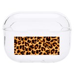 Leopard Skin Texture Macro, Brown Hard PC AirPods Pro Case Front