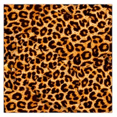 Leopard Skin Texture Macro, Brown Square Satin Scarf (36  X 36 ) by kyorashop23