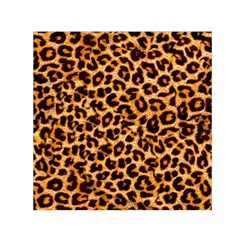 Leopard Skin Texture Macro, Brown Square Satin Scarf (30  X 30 ) by kyorashop23