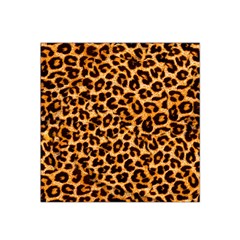 Leopard Skin Texture Macro, Brown Satin Bandana Scarf 22  X 22  by kyorashop23