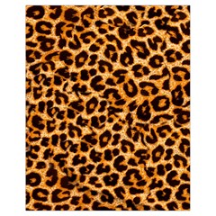 Leopard Skin Texture Macro, Brown Drawstring Bag (small) by kyorashop23