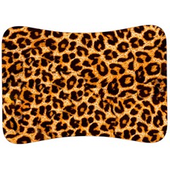 Leopard Skin Texture Macro, Brown Velour Seat Head Rest Cushion by kyorashop23