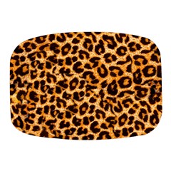 Leopard Skin Texture Macro, Brown Mini Square Pill Box by kyorashop23