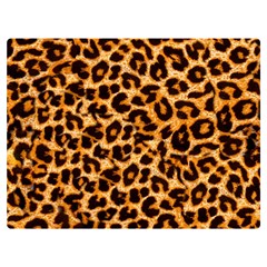 Leopard Skin Texture Macro, Brown Two Sides Premium Plush Fleece Blanket (baby Size) by kyorashop23