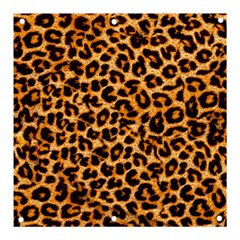 Leopard Skin Texture Macro, Brown Banner And Sign 3  X 3  by kyorashop23