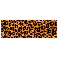 Leopard Skin Texture Macro, Brown Banner And Sign 12  X 4  by kyorashop23