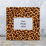 Leopard Skin Texture Macro, Brown White Box Photo Frame 4  x 6  Front