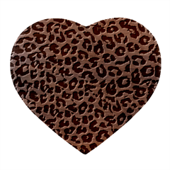 Leopard Skin Texture Macro, Brown Heart Wood Jewelry Box by kyorashop23