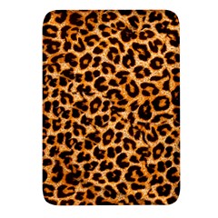 Leopard Skin Texture Macro, Brown Rectangular Glass Fridge Magnet (4 Pack) by kyorashop23