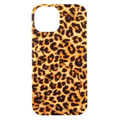 Leopard Skin Texture Macro, Brown Iphone 15 Black Uv Print Pc Hardshell Case by kyorashop23