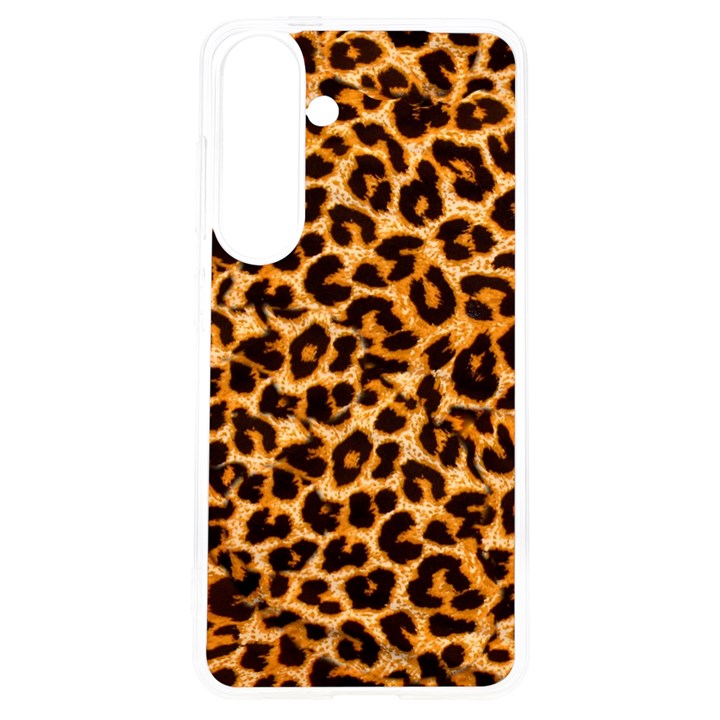 Leopard Skin Texture Macro, Brown Samsung Galaxy S24 6.2 Inch TPU UV Case