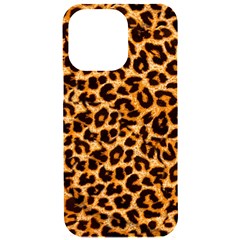 Leopard Skin Texture Macro, Brown Iphone 15 Pro Max Black Uv Print Pc Hardshell Case