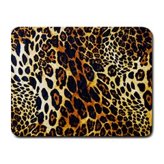 Leopard Skin Texture, Macro, Brown Small Mousepad by kyorashop23