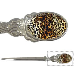 Leopard Skin Texture, Macro, Brown Letter Opener by kyorashop23