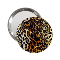 Leopard Skin Texture, Macro, Brown 2 25  Handbag Mirrors by kyorashop23