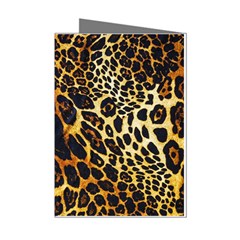 Leopard Skin Texture, Macro, Brown Mini Greeting Cards (pkg Of 8)