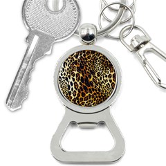 Leopard Skin Texture, Macro, Brown Bottle Opener Key Chain by kyorashop23