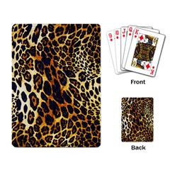 Leopard Skin Texture, Macro, Brown Playing Cards Single Design (rectangle)