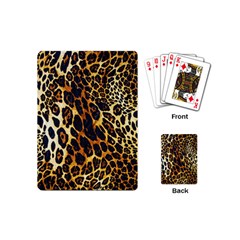 Leopard Skin Texture, Macro, Brown Playing Cards Single Design (mini)