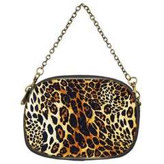 Leopard Skin Texture, Macro, Brown Chain Purse (one Side) by kyorashop23