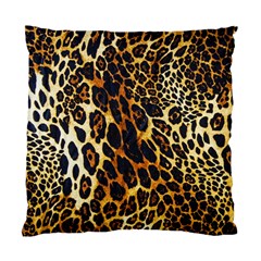 Leopard Skin Texture, Macro, Brown Standard Cushion Case (one Side) by kyorashop23