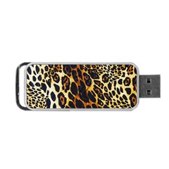 Leopard Skin Texture, Macro, Brown Portable Usb Flash (one Side) by kyorashop23