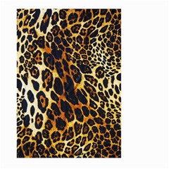 Leopard Skin Texture, Macro, Brown Large Garden Flag (two Sides) by kyorashop23