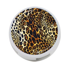 Leopard Skin Texture, Macro, Brown 4-port Usb Hub (two Sides)