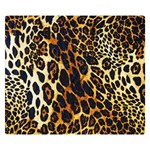 Leopard Skin Texture, Macro, Brown Two Sides Premium Plush Fleece Blanket (Kids Size) 50 x40  Blanket Front