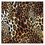 Leopard Skin Texture, Macro, Brown Square Satin Scarf (36  x 36 ) Front