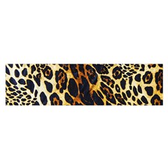 Leopard Skin Texture, Macro, Brown Oblong Satin Scarf (16  X 60 ) by kyorashop23