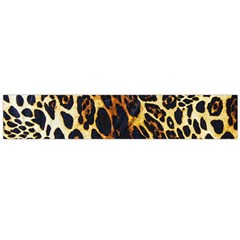 Leopard Skin Texture, Macro, Brown Large Premium Plush Fleece Scarf 