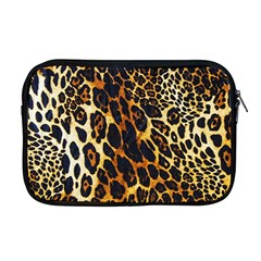 Leopard Skin Texture, Macro, Brown Apple Macbook Pro 17  Zipper Case by kyorashop23