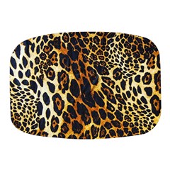 Leopard Skin Texture, Macro, Brown Mini Square Pill Box by kyorashop23