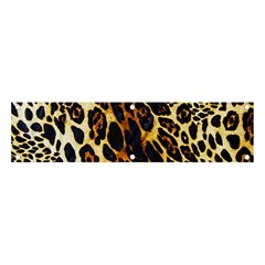 Leopard Skin Texture, Macro, Brown Banner And Sign 4  X 1  by kyorashop23