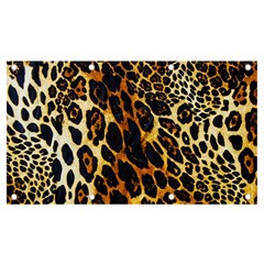 Leopard Skin Texture, Macro, Brown Banner And Sign 7  X 4  by kyorashop23