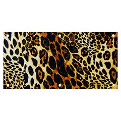 Leopard Skin Texture, Macro, Brown Banner And Sign 6  X 3  by kyorashop23